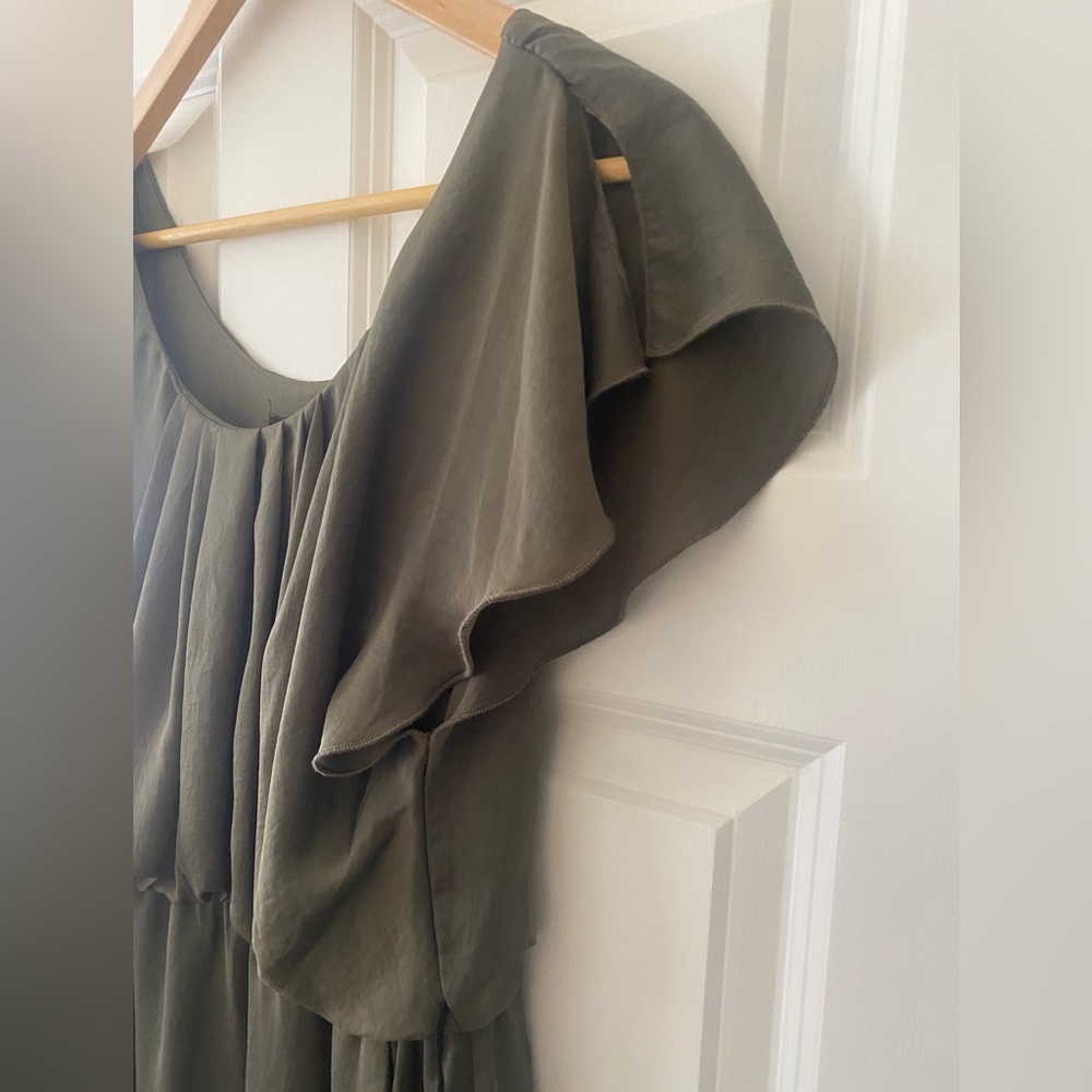 City Triangles Satin Dress with Pockets - Picture 3 of 5